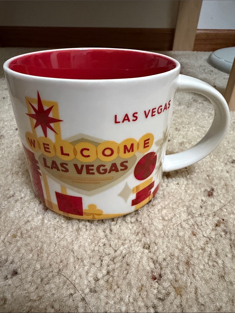 Starbucks Las Vegas Welcome YOU ARE HERE Mug - Red and Yellow